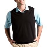 Bobby Jones Players Pima Cotton Pique Vest, Medium, Black