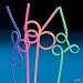 Plastic Fun Loop Neon Two-Tone Straws