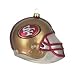 San Francisco 49ers Team Glass Helmet 3 Ornament