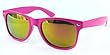 Nerd Sonnenbrille Wayfarer Stil Brille Pilotenbrille Vintage Look - Ca 80 verschiedene Farben/Modelle wählbar PInk Bunt verspiegelt F7 from Buddhastyle