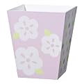 Tiddliwinks Lavender Flower Waste Basket - Lilac/ White/ Green