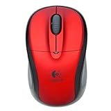 Logitech V220 Cordless Notebook Mouse - Red
