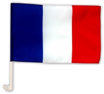 Autofahne Autoflagge Frankreich 30 x 45 cm