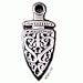 Celtic Dragon Dancer - Pewter Pendant - Norse Knotwork Jewelry
