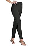 Woman Within Plus Size Petite leggings in stretch knit 313tVXQY2BL. SL160 Woman Within Plus Size Petite leggings in stretch knit