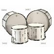CB 3659 14" x 22" White Marching Bass Drum
