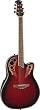 Ovation CC48 Celebrity Deluxe Super Shallow Acoustic-Electric Guitar, Red Ruby Burst