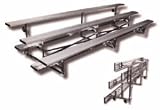 8' Aluminum Portable Tip N' Roll Bleacher, 3 Rows