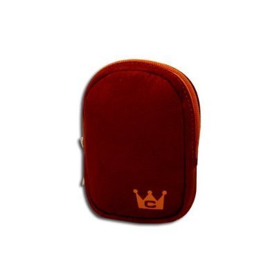 CaseCrown Simply Camera Case in Faux Suede (Tomato Red) to Carry the Apple Magic Mouse