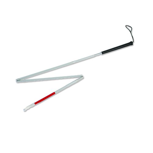 CANE FLDNG BLIND 59 IN W/METAL TIP -SP