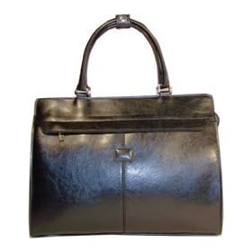 Woman's Briefcase with Shoulder Strap - Red
