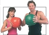 7.5in Plyometric/medicine ball2kg, 4.4lbs, red