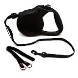 Flexi Classic Long 1 Retractable Cord Leash in Black