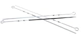 Large metal BBQ skewers 4 pack
