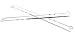 Large metal BBQ skewers 4 pack