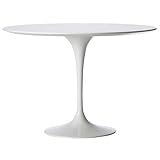 40 Saarinen Style Tulip Dining Table in White - Ships in 24 Hours with Money Back Guarantee