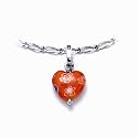 SCOUT Kinderschmuck, Collier  925 Sterling Silber, Herz aus Muranoglas