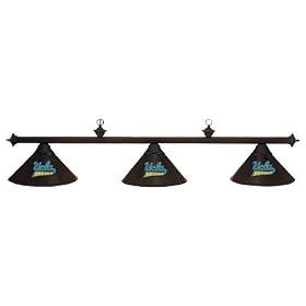 UCLA Bruins 3pc BLACK METAL SHADE POOL TABLE LIGHT LAMP