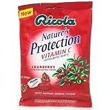 Ricola NatureS Protection Vitamin C Supplement Drops, Cranberry - 24 X 24