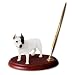 Pit Bull Terrier Dog Desk Set - White
