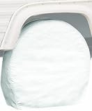 Classic Accessories 76250 Snow White RV Wheel Covers, Fits wheel diameter 29" - 31.75"