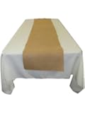 1 X Burlap Natural Cotton Fringed Table Runner 13x48"