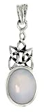 Sterling Silver Celtic Knot Pendant with Mother of Pearl 1