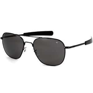 10700 GENUINE GOVERNMENT AIR FORCE PILOTS SUNGLASSES BY AMERICAN OPTICS 52 MM MATTE WITH GREY LENSES