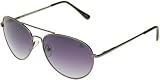 J-LO by Jennifer Lopez Aviators W/ Brown Lenses [66368255], Gunmetal/Plum