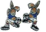 Eigenschaften Janusch / Ohrstecker Felix Silber Email rhodiniert Felix mit Fussball