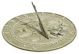 Frog Sundial Verdigris