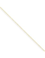 .51mm, 14 Karat Yellow Gold, Curb Chain - 16 inch