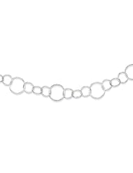 Sterling Silver 42in Fancy Link Necklace. Metal Wt- 31.37g