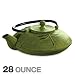 Primula Cast Iron 28 Ounce Tea Pot, Green Mist with Tea Sample