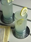 Galvanized DRINK Coasters Set of 4