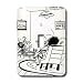 Londons Times Funny Bugs and Slugs Cartoons - Fly In Therapy Getting In Touch With Inner Maggot - Light Switch Covers - single toggle switch