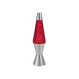 Lava Lite 10" Glitter Lamp - Red Liquid/Silver Glitter