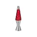 Lava Lite 10" Glitter Lamp - Red Liquid/Silver Glitter