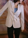 Gucci - $1795 New GUCCI Tan Cream Pinstripe Blazer Jacket 46 12