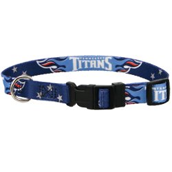 Tennessee Titans Adjustable Pet Dog Collar (Large)