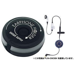 Cover image : SANWA SUPPLY FUN-090BK イヤホン用巻取りホルダー(ブラック)
