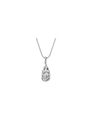 Elegant and Stylish 10.00 MM Open Hinged Cage Pendant Enhancer in Sterling Silver , 100% Satisfaction Guaranteed.