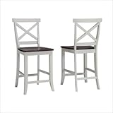 Traditions Bar Stool in White / Cherry - Home Styles - 5007-89