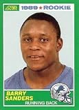 1989 Score Barry Sanders Rookie Football Card #257 - Shipped In Protective Display Case!