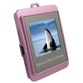 Pink 32 MB Digital Photo Frame Keyring 1.5 Inches - Stores 435 Images