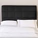 Avalon Tufted Leather Inflatable Headboard - Black (King)
