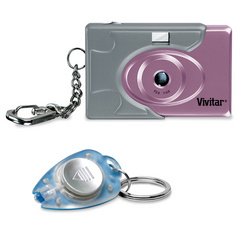 Childrens Toyshop  Toys : Vivitar 3-in-1 Mini Digital Camera with Flashlight - Purple