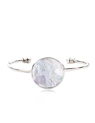 Mother of Pearl Starfish Cuff Bracelet in Sterling Silver