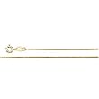 14K Yellow Gold 1.00mm Round Snake Chain - 16", 18", 20" and 24"