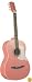 Johnson Student Acoustic Dreadnaught Guitar, Pink